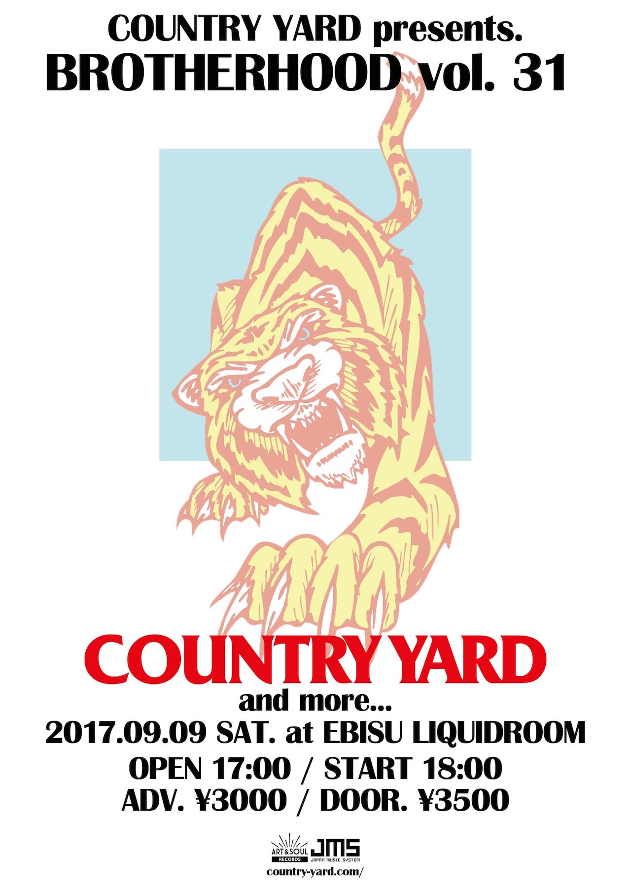 COUNTRY YARD、リキッドルームで自主企画「BROTHERHOOD」開催