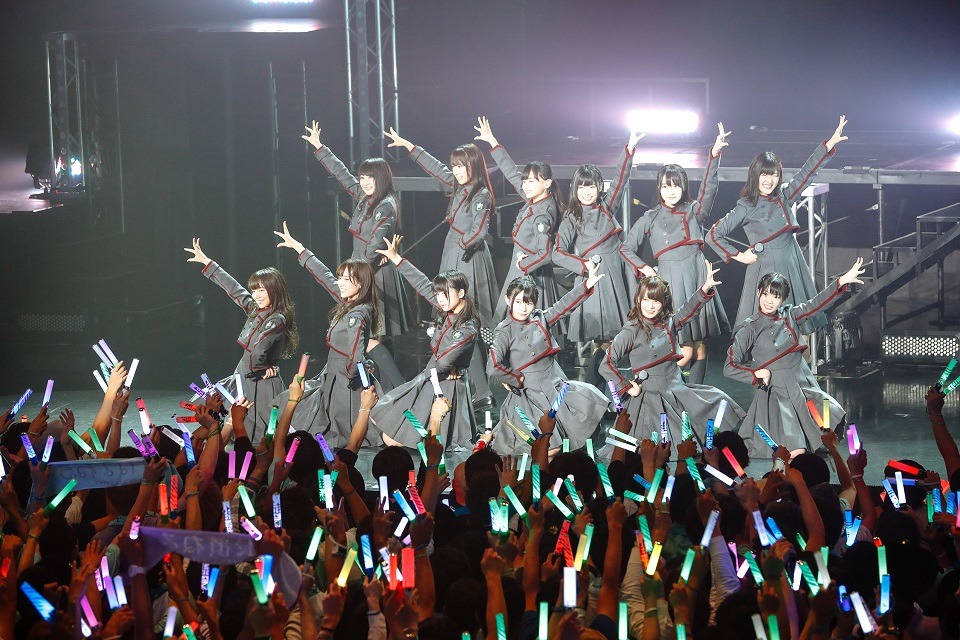 けやき坂46「ひらがなけやき全国ツアー2017」大阪・Zepp Namba公演の様子。