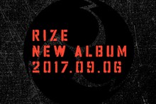 RIZEのニューアルバムの告知ビジュアル。