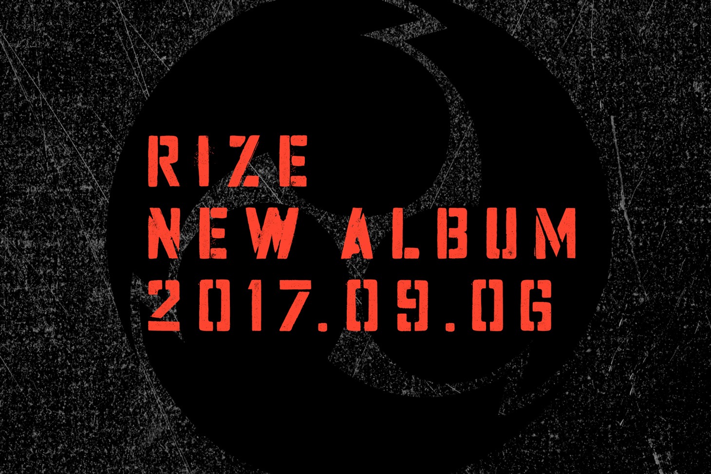 RIZEのニューアルバムの告知ビジュアル。