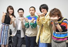 左から堤友香アナウンサー、OKAMOTO'S。（写真提供：TOKYO FM）