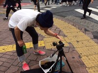 「NEW WAVE」ミュージックビデオの撮影の様子。