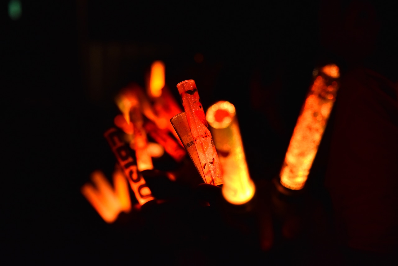 会場を埋め尽くしたオレンジ色のペンライト。 - 柏木ひなた18歳、ソロ