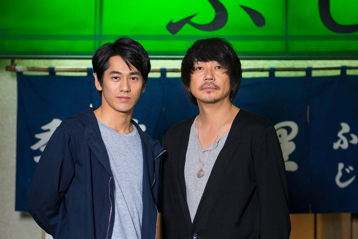 「土曜ドラマ24『居酒屋ふじ』」で主演を務める永山絢斗と大森南朋。(c)テレビ東京