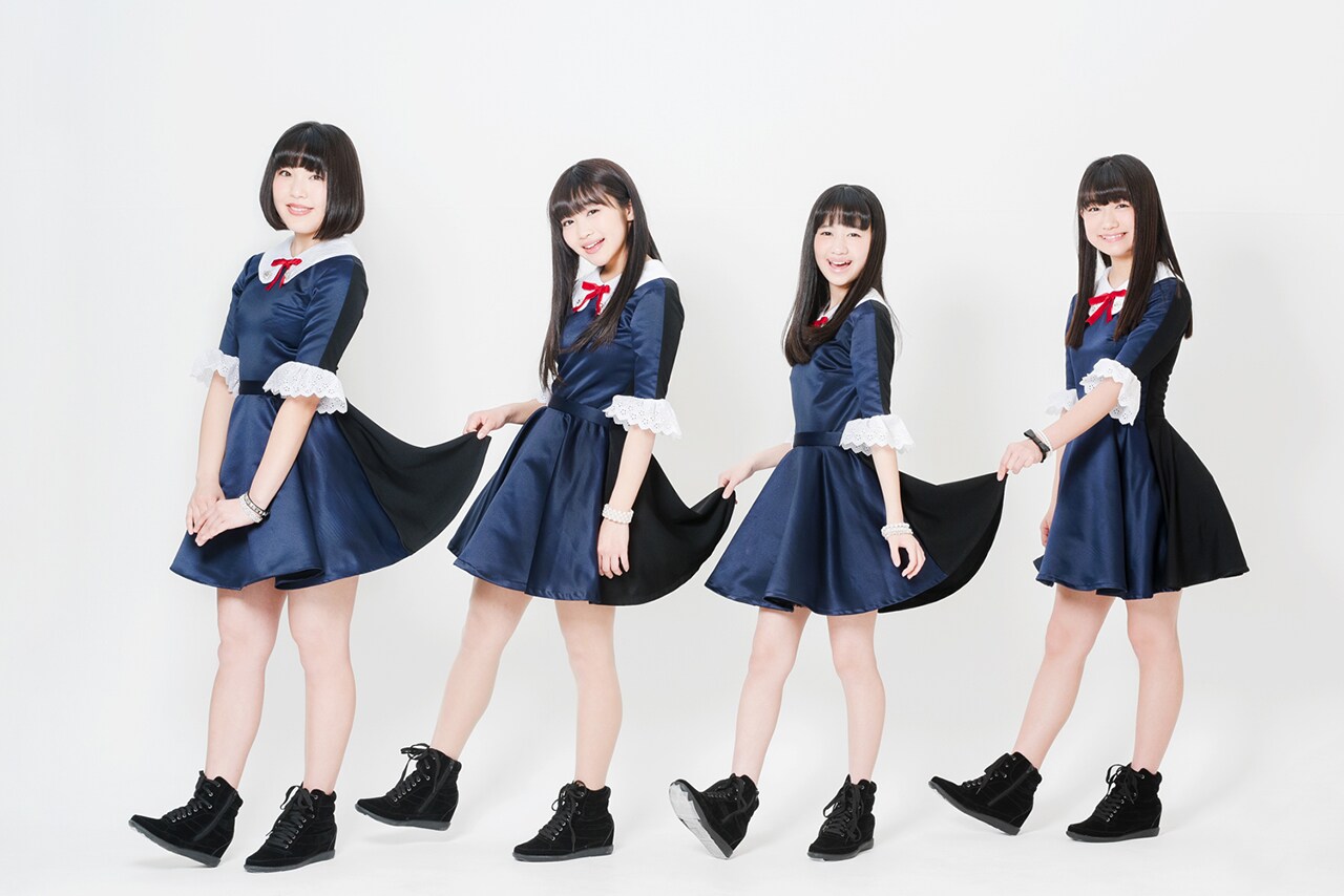 Fullfull☆Pocket。左端が中原ありす、左から2番目が田附未衣愛。