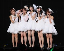 「℃-ute ラストコンサート in さいたまスーパーアリーナ ～Thank you team℃-ute～」の様子。（写真提供：アップフロント）