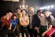 「ROCKER ROOM Vol.5」でのザ・スロットルの集合写真。