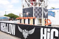 「HiGH&LOW」コラボアトラクションの「雅貴タワー」。