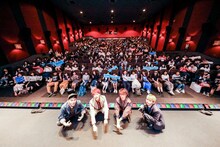 04 Limited Sazabys「2nd MOVIE『LIVE AT NIPPON BUDOKAN』」先行上映会の様子。（Photo by Viola Kam [V'z Twinkle]）