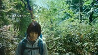 「サントリー天然水」新CM「水の山行ってきた 奥大山」編のワンシーン。