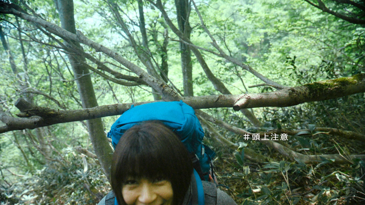 「サントリー天然水」新CM「水の山行ってきた 奥大山」編のワンシーン。