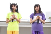 左からときめき▽レモンの藤本ばんび、ときめき▽パーブルの小高サラ。