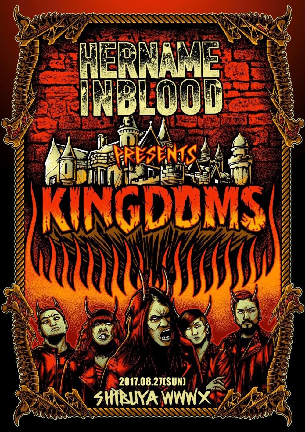 HER NAME IN BLOOD presents「KINGDOMS」フライヤー