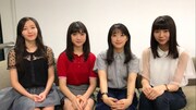 東京女子流によるコメント映像のワンシーン。