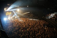 フジファブリックのライブ中の会場。（撮影：中尾友香）