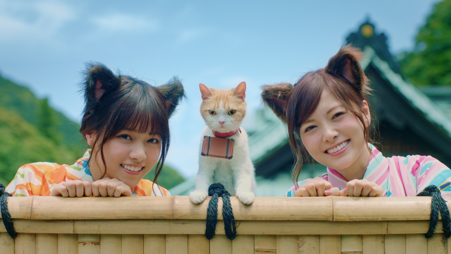 じゃらん新CM「乃木夏46 クチコミ篇」のワンシーン。