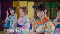 じゃらん新CM「乃木夏46 クチコミ篇」のワンシーン。