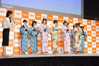 「じゃらん」新CM発表会の様子。