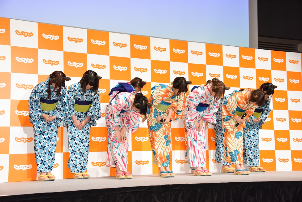 「じゃらん」新CM発表会の様子。
