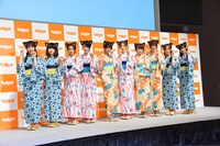 「じゃらん」新CM発表会の様子。