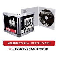 「B'z COMPLETE SINGLE BOX Trailer Edition」告知ビジュアル