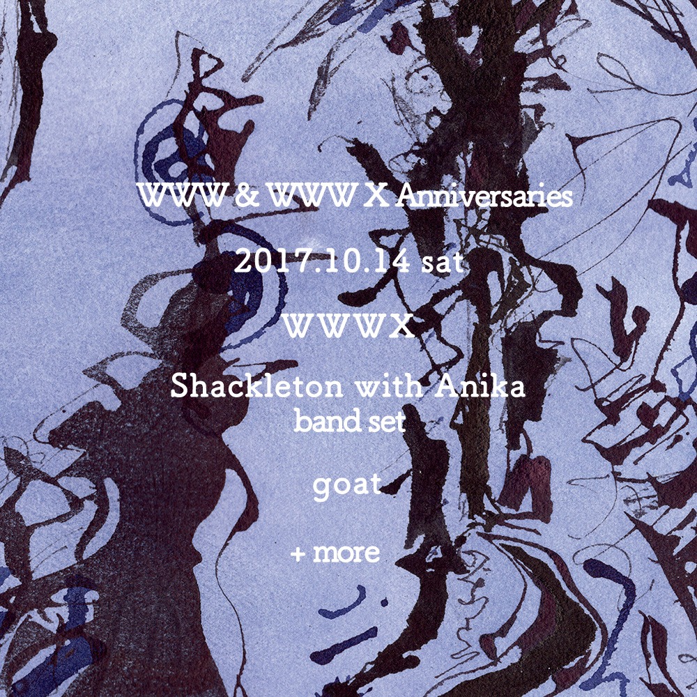 「WWW & WWW X Anniversaries」10月14日公演フライヤー