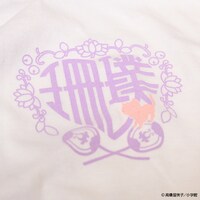 「らんま1/2 GIVE ME HOT WATER TEE」の胸元にプリントされているシャンプーのロゴ。(c)高橋留美子 / 小学館