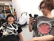 6月25日、福岡。和哉を撮るジャン君です！ ジャン君めちゃくちゃ連写してました！（撮影・コメント：楽）