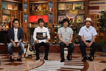 左からいしわたり淳治、杉山勝彦、スキマスイッチ。 (c)テレビ朝日