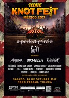 「KNOTFEST MEXICO 2017」フライヤー