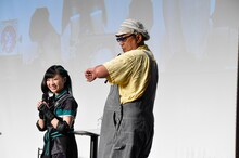 有安杏果とブラザー・トム。（撮影：辺見真也）