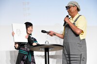 有安杏果とブラザー・トム。（撮影：辺見真也）