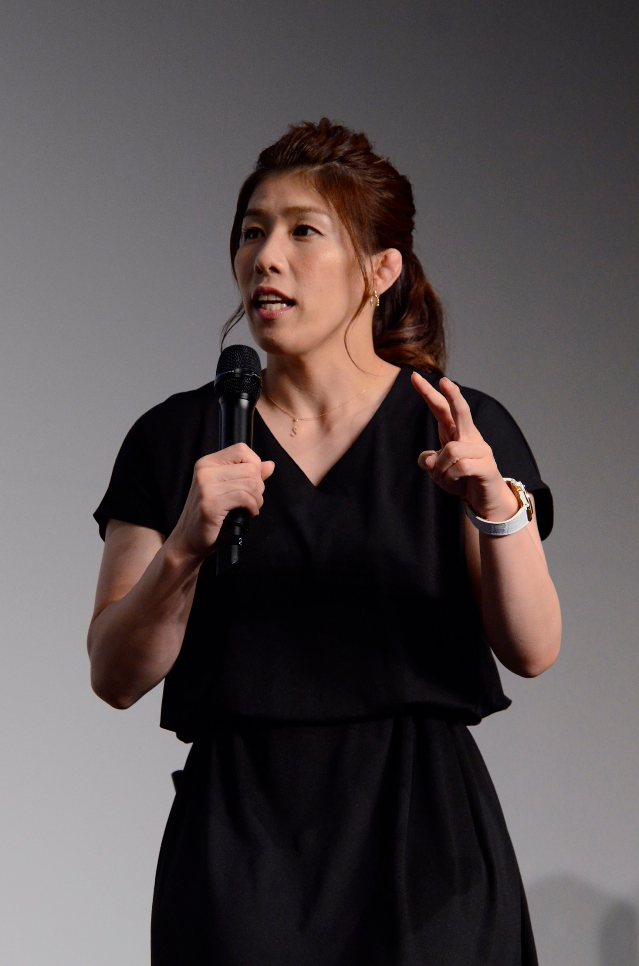 吉田沙保里選手（撮影：辺見真也）