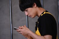 8号車へお礼のブログを書くユースケ。