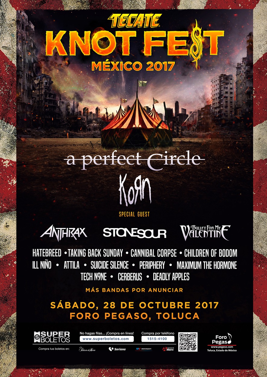 「KNOTFEST MEXICO 2017」ビジュアル