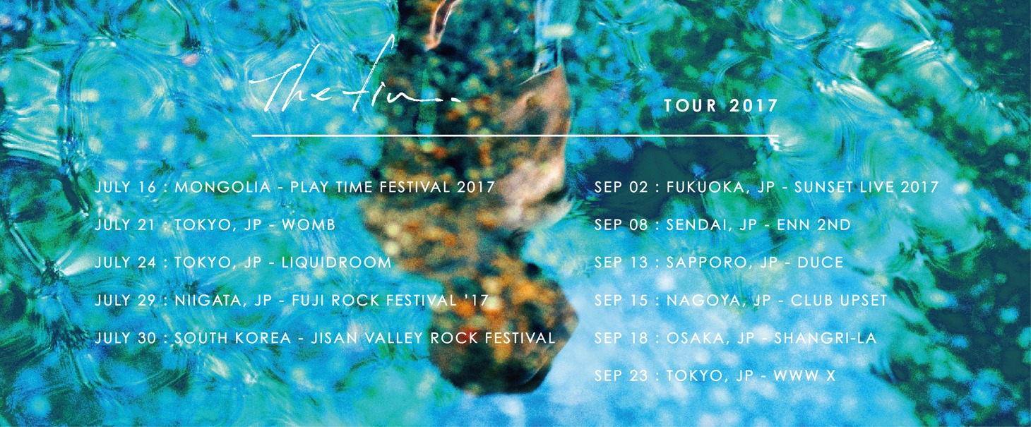 The fin.「The fin. Tour 2017 in Japan」告知ビジュアル