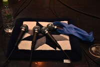 60名を超えるボーカル全員に用意されたハンドマイク。