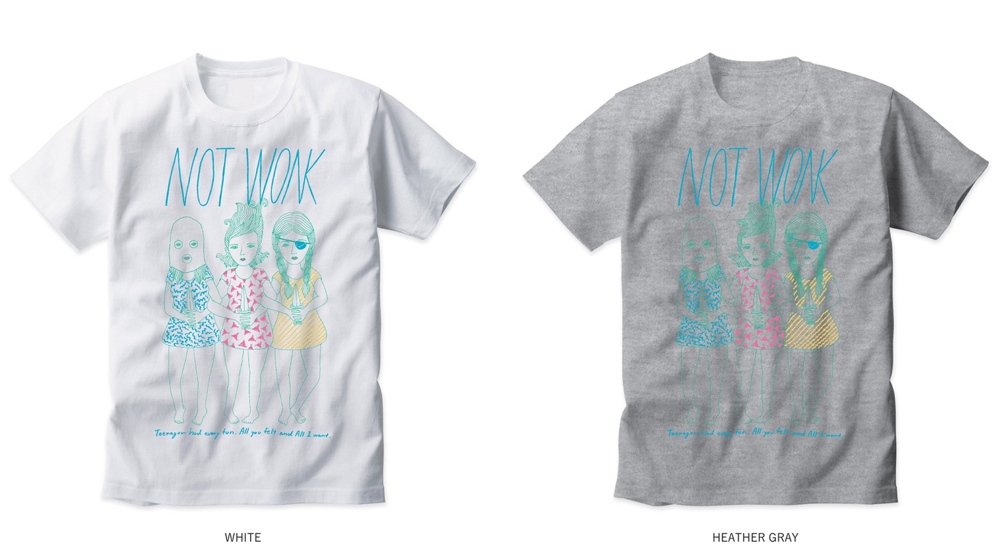 「NOT WONK 2017 SUMMER T-shirt」デザイン