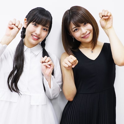 飯窪春菜（左）と金澤朋子（右）。