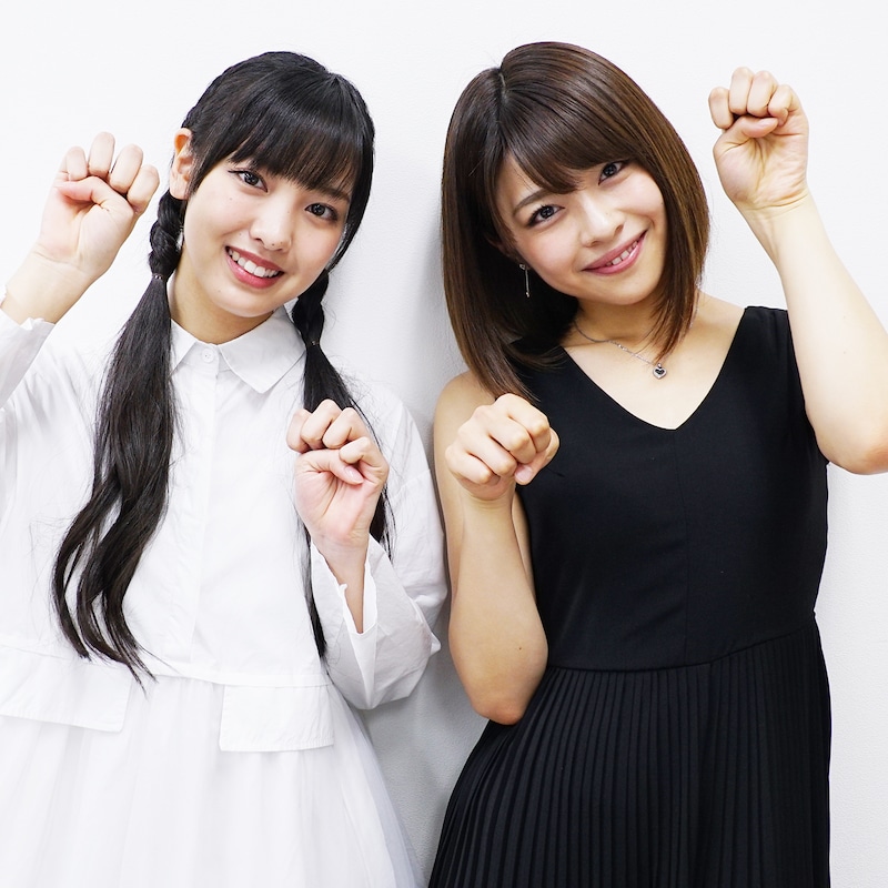 飯窪春菜（左）と金澤朋子（右）。