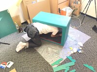 植田真梨恵「REVOLVER」ミュージックビデオ制作時の様子。