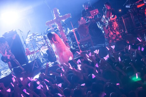 大森靖子「2017 LIVE TOUR "kitixxxgaia"」東京・Zepp DiverCity TOKYO公演の様子。（Photo by Masayo）