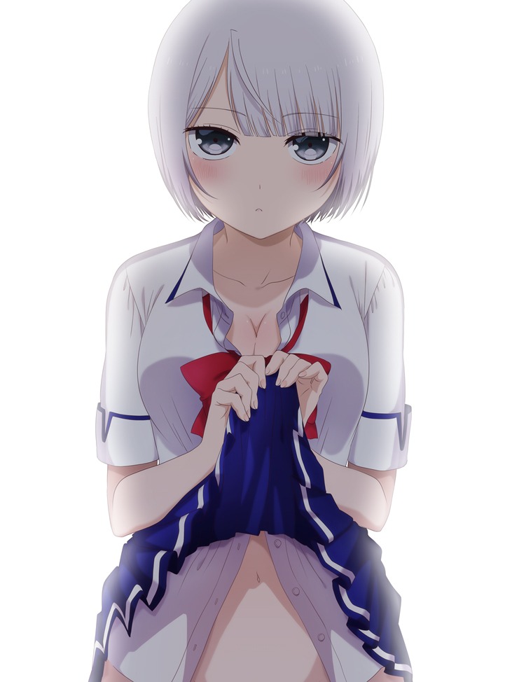 アニメ「僕の彼女がマジメ過ぎるしょびっちな件」ティザービジュアル (c)2017 松本ナミル / KADOKAWA / マジメ過ぎる製作委員会