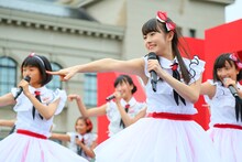 2015年8月21日に新潟・新潟市歴史博物館みなとぴあにて行われたNGT48お披露目イベント出演時の加藤美南。(c)AKS