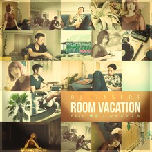 DJ HASEBE「ROOM VACATION feat. 唾奇 & おかもとえみ」配信ジャケット