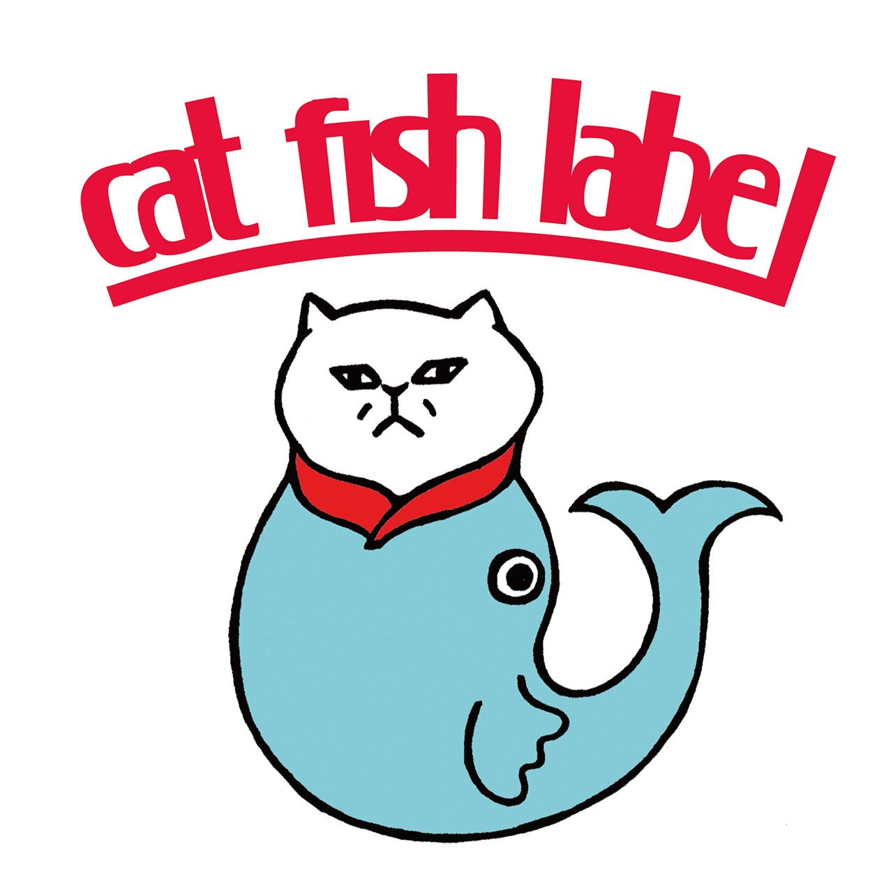 cat fish labelロゴ