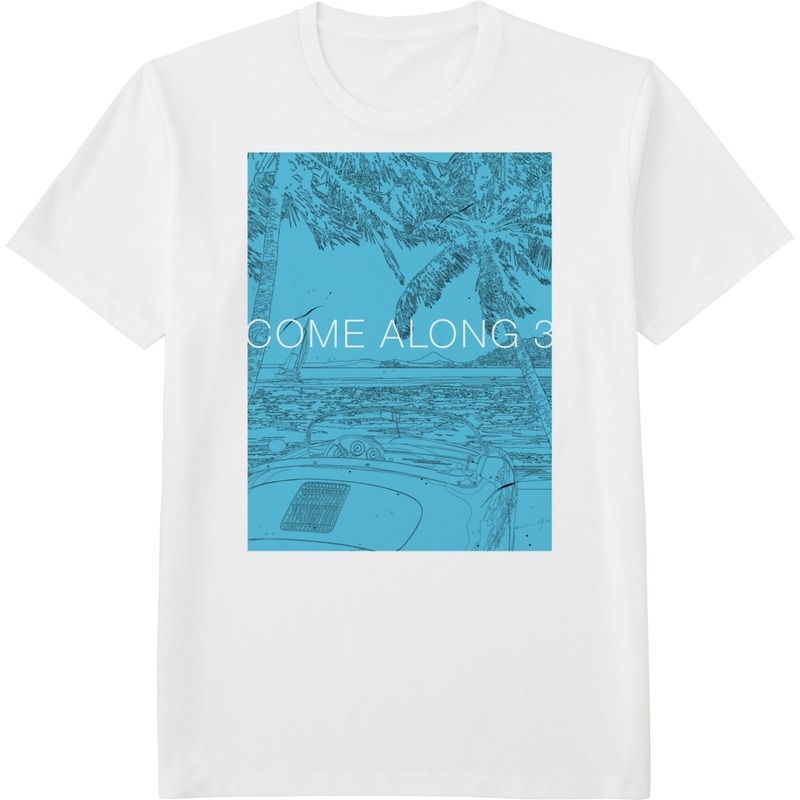 「COME ALONG　3」のジャケットを使ったTシャツデザイン。