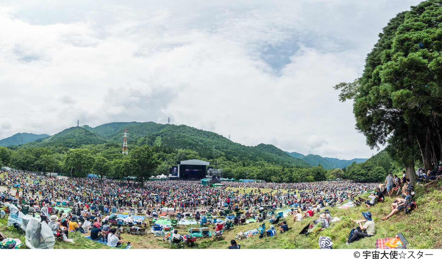 GREEN STAGEの様子。