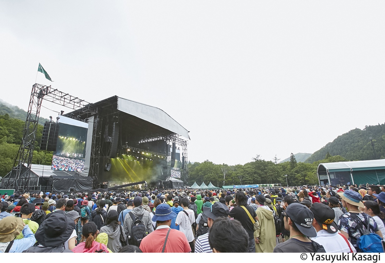 GREEN STAGEの様子。