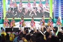 私立恵比寿中学「TOKYO IDOL FESTIVAL 2017」出演時の様子。